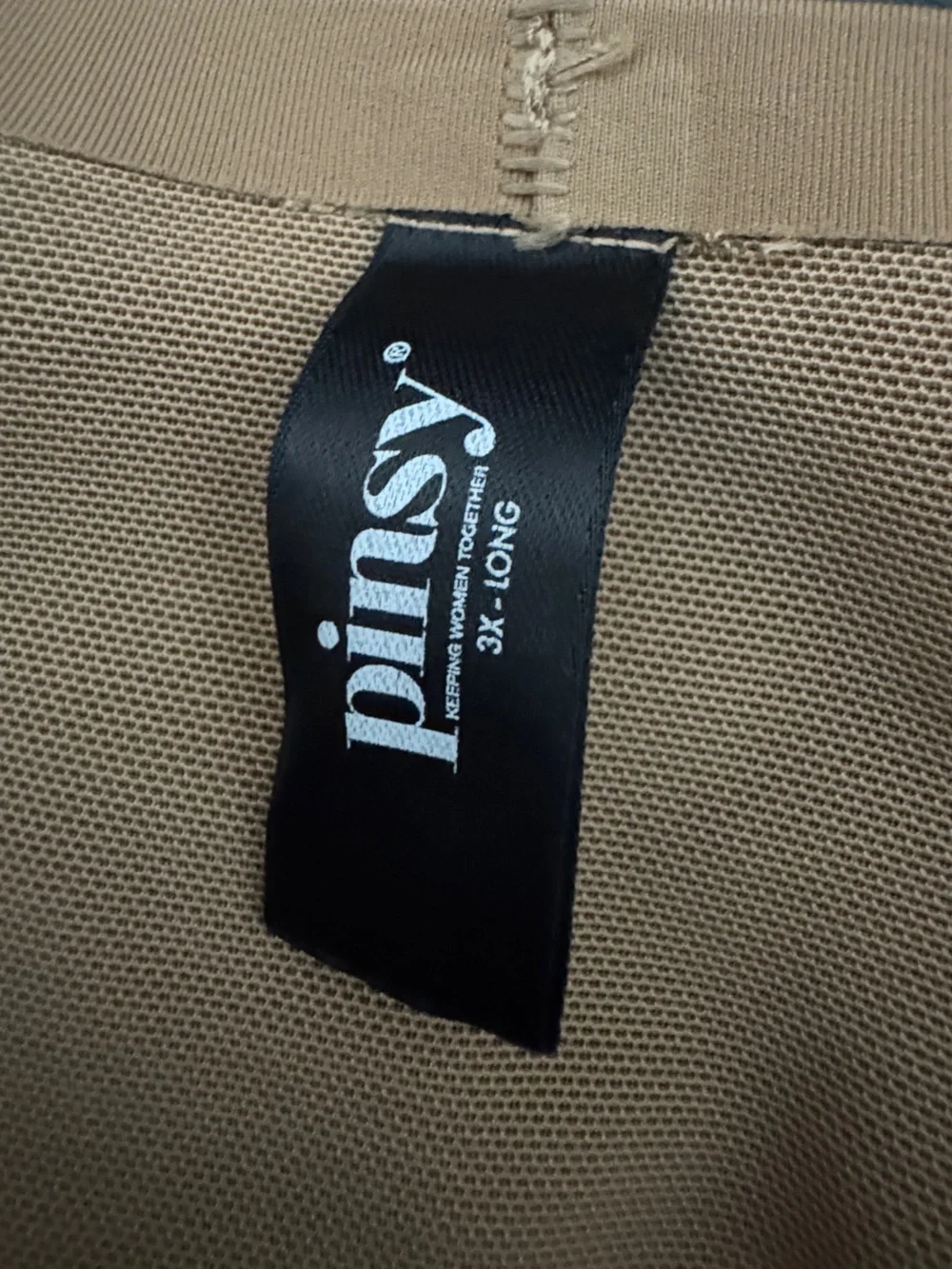 Pinsy Scoop Neck Hourglass Shapewear Cheeky Thong Bodysuit 3X Long Sculpting - Picture 4 of 5